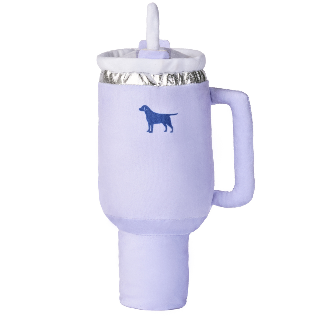PUPROAR Pup Cup Dog Toy | Cute Squeaky Plush Tumbler Dog Toy