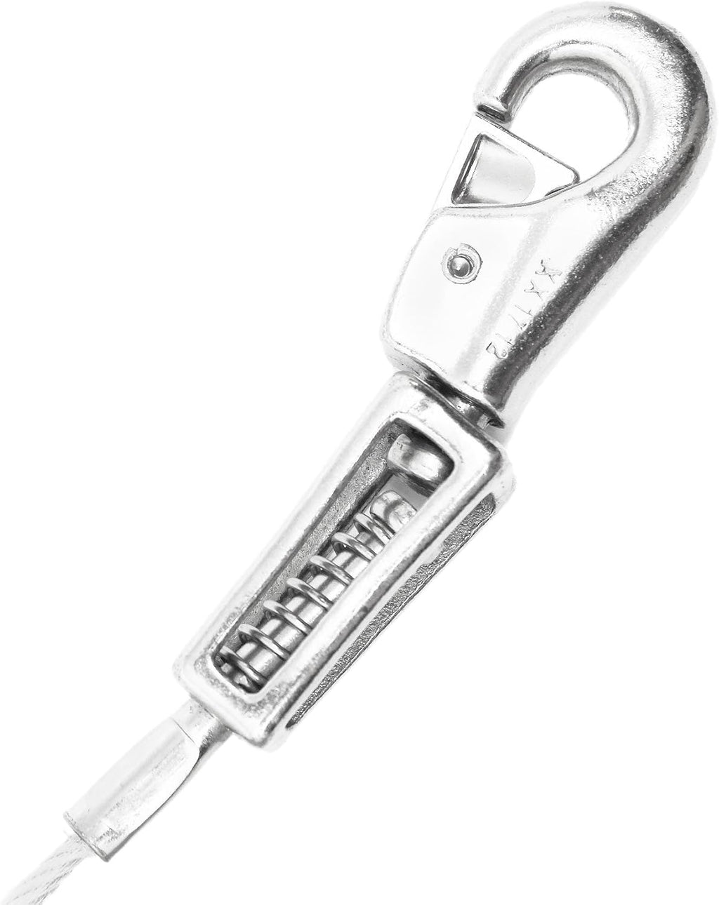 Boss Pet Edge Tie-Out Cable XL Dogs Up to 125lb 15ft Twin Swivel Spring