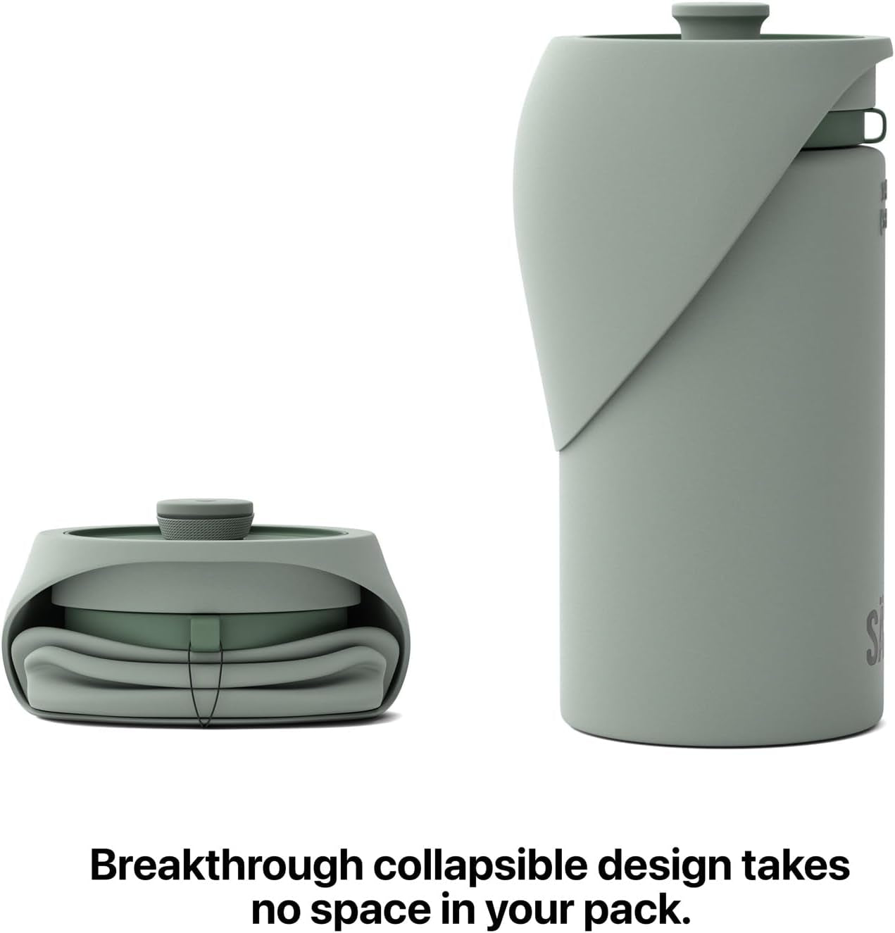 Portable Dog Water Bottle 750ML Collapsible Travel Bowl Leakproof