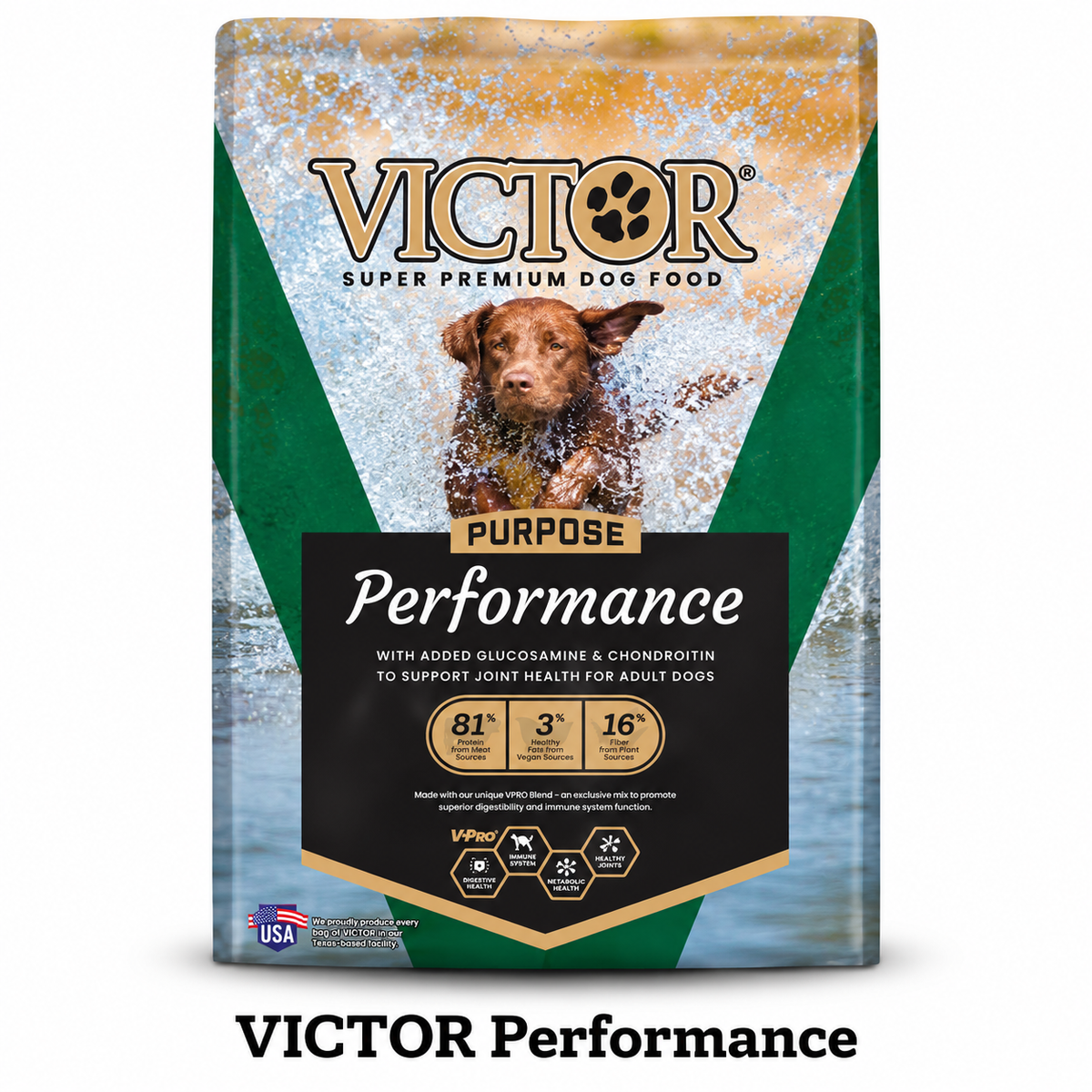 VICTOR Performance 26/18 Dog Food- 40lbs