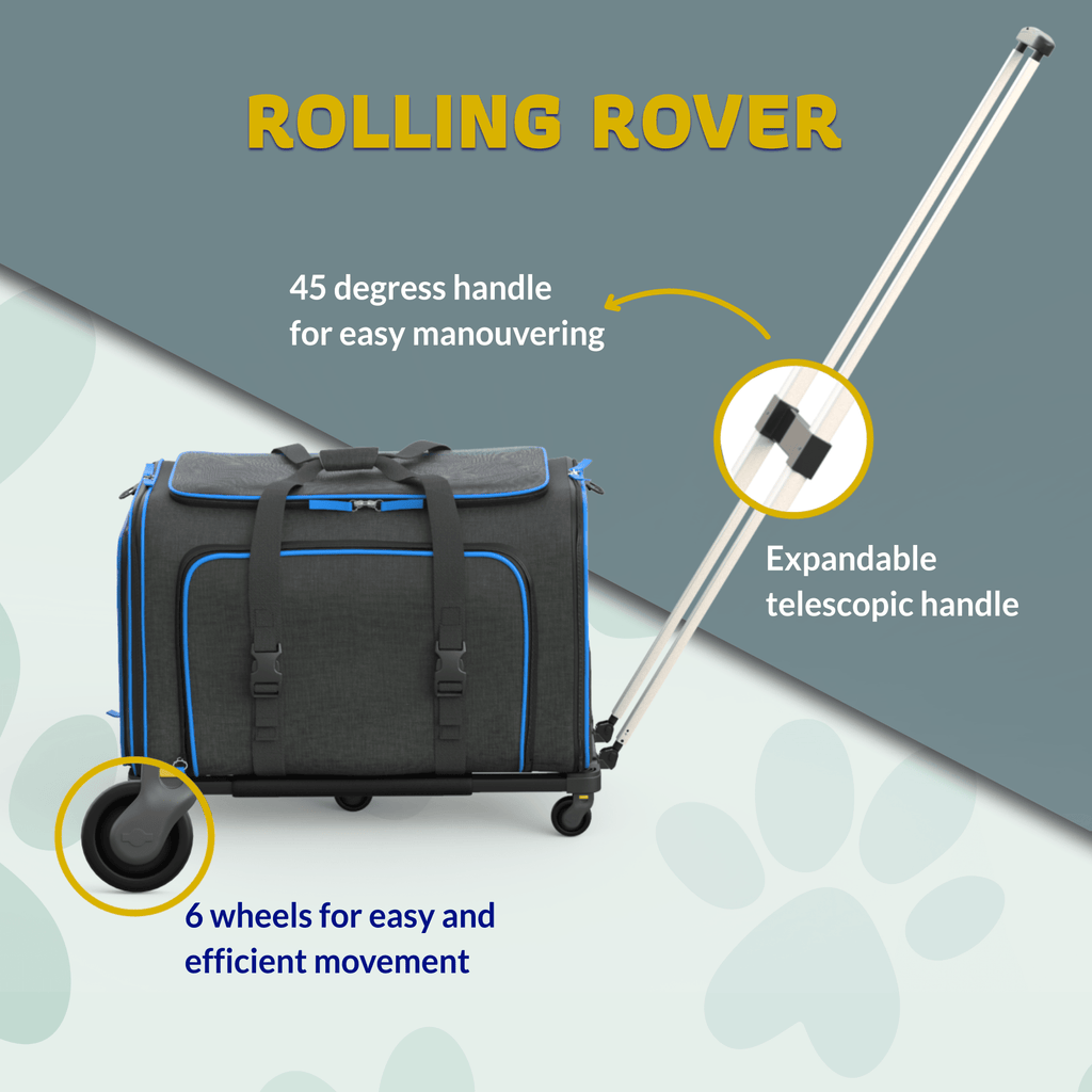 Rolling Rover Airline Compliant Expandable Wheeled Pet Carrier