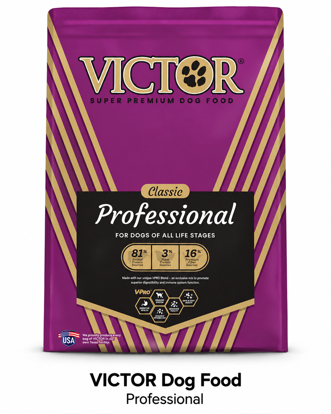 VICTOR Professional 26/18 Dog Food- 50lbs