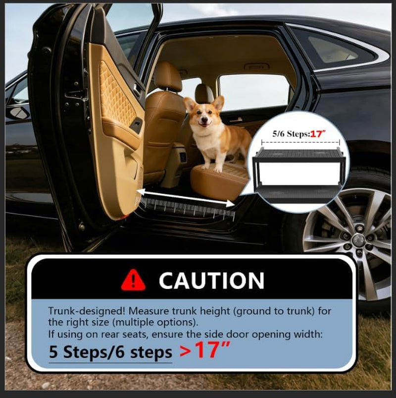 Dog Stairs for Car Foldable Pet Steps Heavy Duty Large Dogs 5 Step