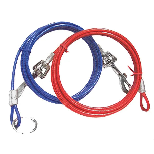 Boss Pet Snap Around Tree Tie Out Cable 10ft For Dogs Up to 60 lb