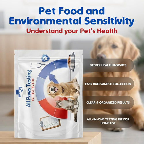 ALL PAWS TESTING — Pet Food & Environmental Sensitivity Test Kit | 400+ Triggers Identified | Itching, Digestive & Skin Support Starts Here!