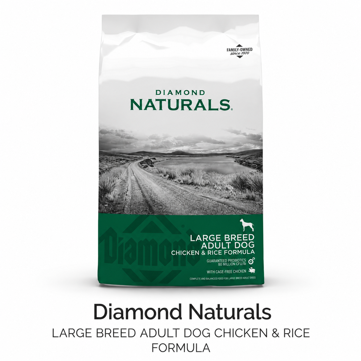 Diamond Naturals Large Breed Adult Chicken & Rice 23/13- 40lbs