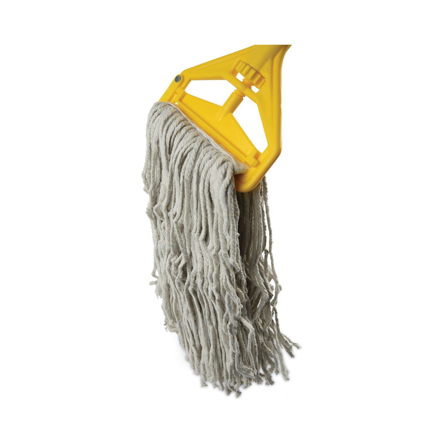Boardwalk Banded Cotton Mop Head, #24, White, 12/Carton