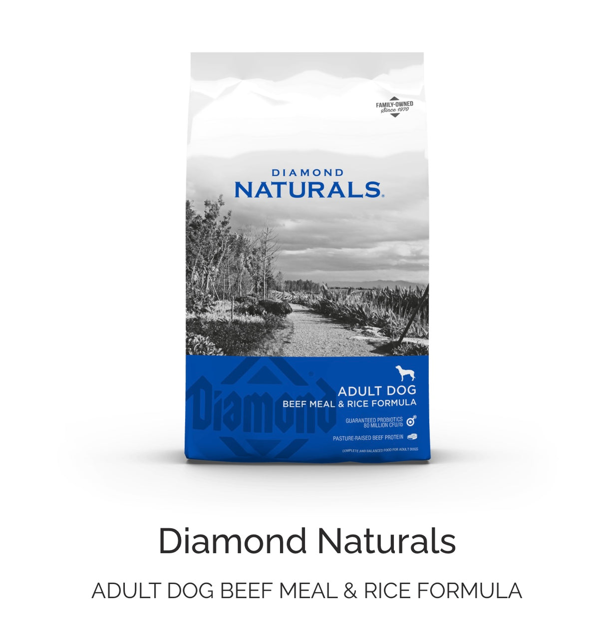 Diamond Naturals Adult Beef Meal & Rice 25/15- 40lbs