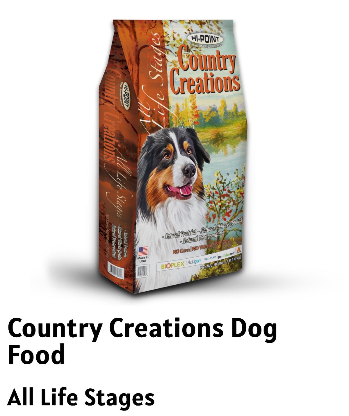 Hi-Point Country Creations All Life Stages 27/17 Dog Food- 40 lbs