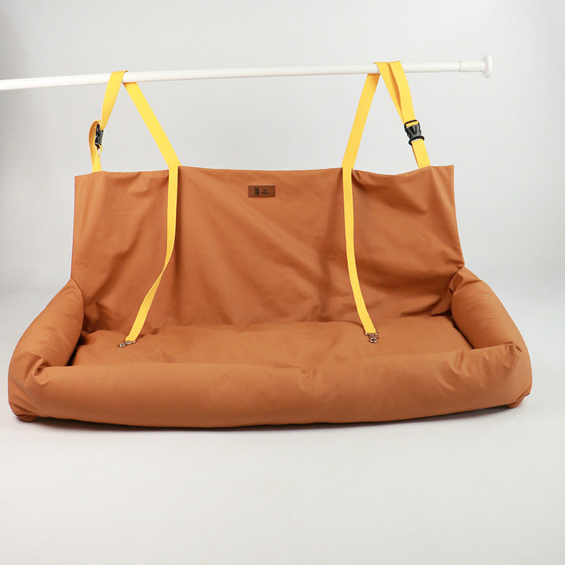 High-end Car Dog Bed Dual-seat Rear Pet Kennel Mat Waterproof Car Safety Seat
