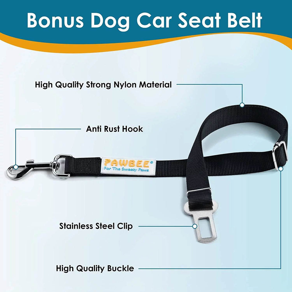 Luxury Dog Car Seat Cover Hammock – Waterproof, Non-Slip & Travel-Ready | The Max & Rex Collection