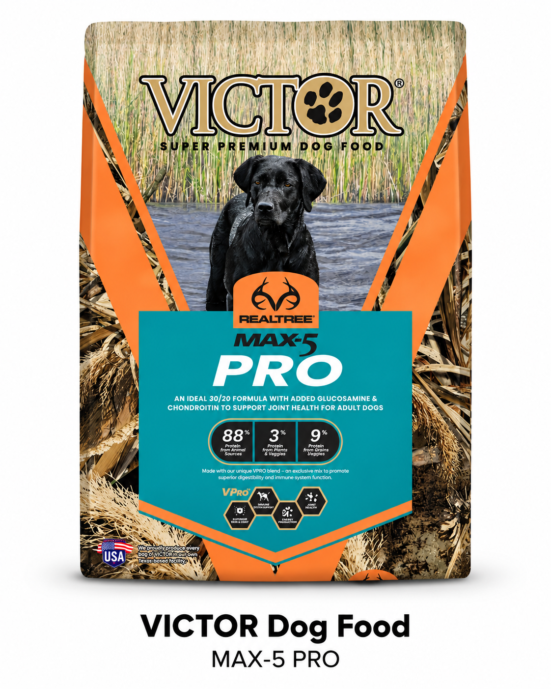 VICTOR Realtree MAX-5 PRO 30/20 Dog Food- 40lbs