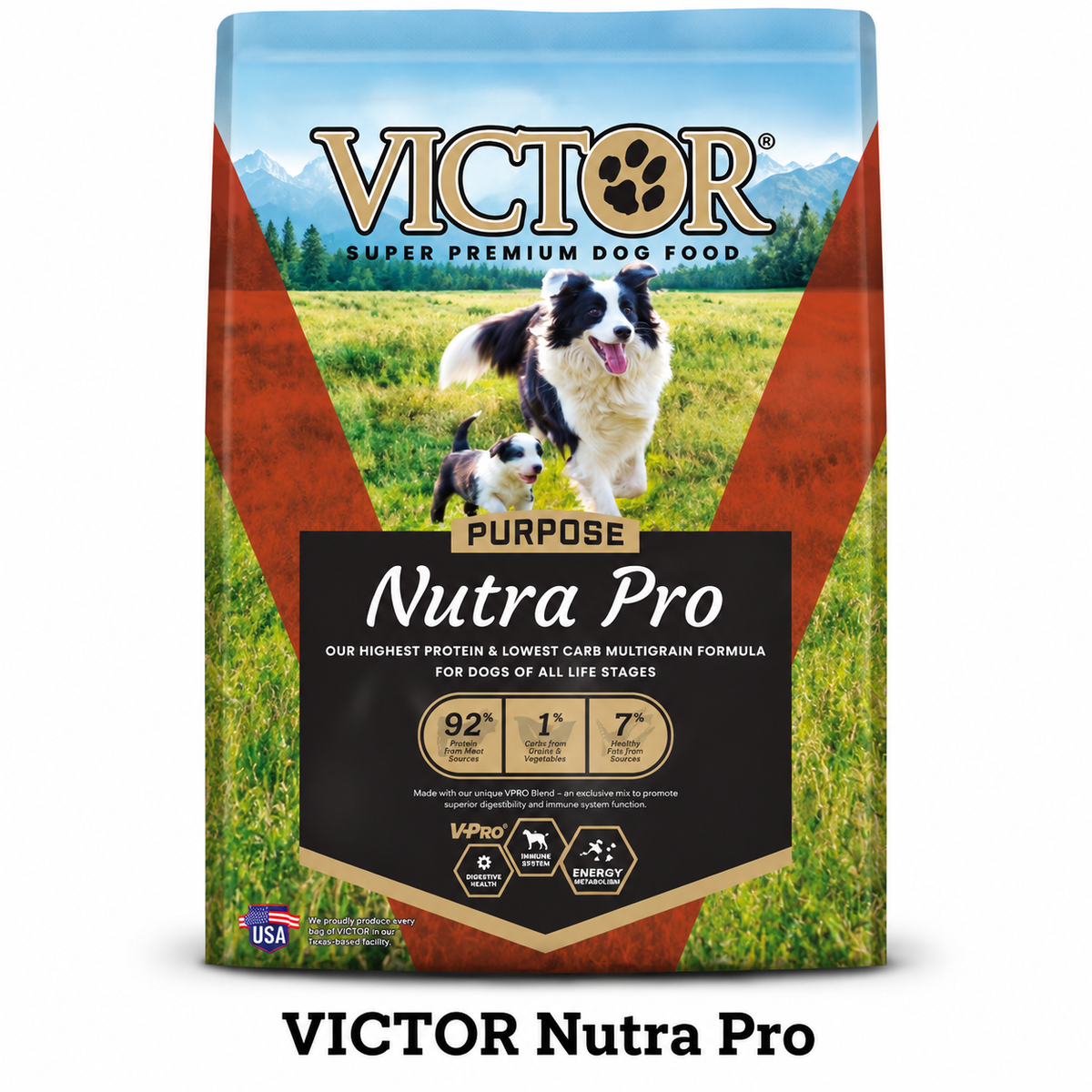 VICTOR Nutra Pro 38/18 Dog Food- 40lbs