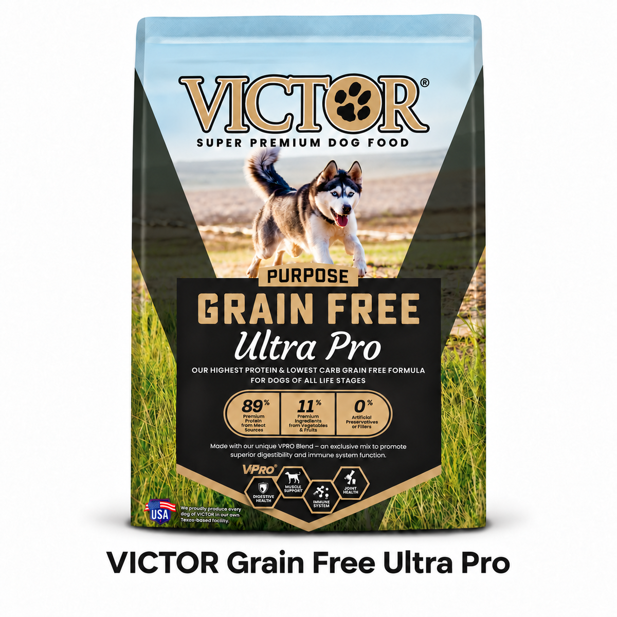 VICTOR Grain Free Ultra Pro 42/22 Dog Food- 30lbs