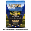 VICTOR Beef Meal & Brown Rice Formula 24/12 Dog Food- 40lbs
