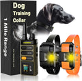 Dog Training Collar for up to 2 Dogs Remote Waterproof Rechargeable 1 Mile Range