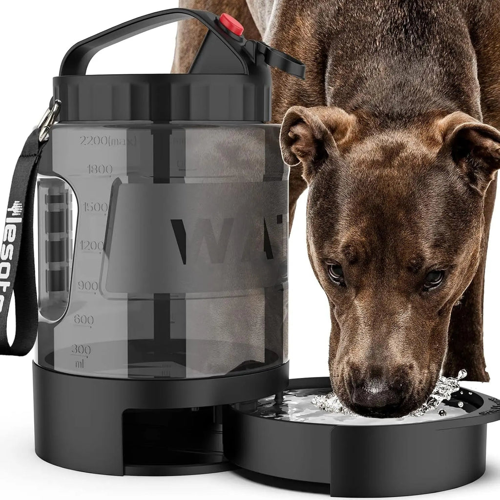Portable Dog Travel Water Bottle Leak Proof Bowl for Hiking Large Dogs