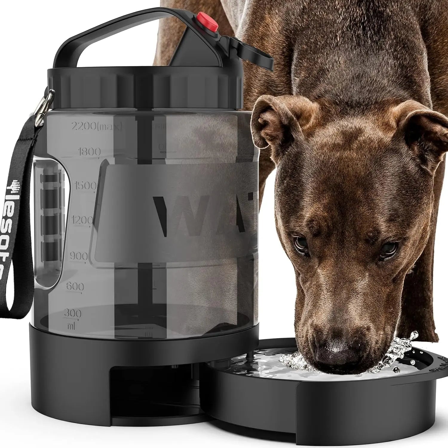 Portable Dog Travel Water Bottle Leak Proof Bowl for Hiking Large Dogs