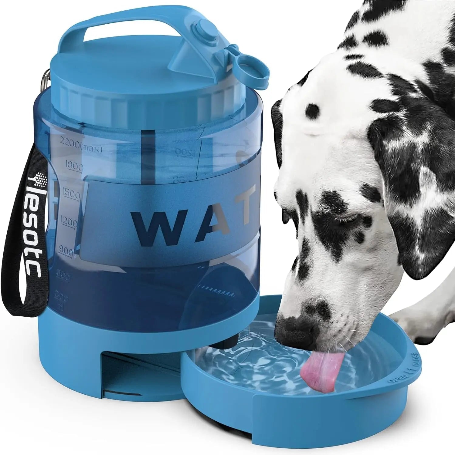 Portable Dog Travel Water Bottle Leak Proof Bowl for Hiking Large Dogs
