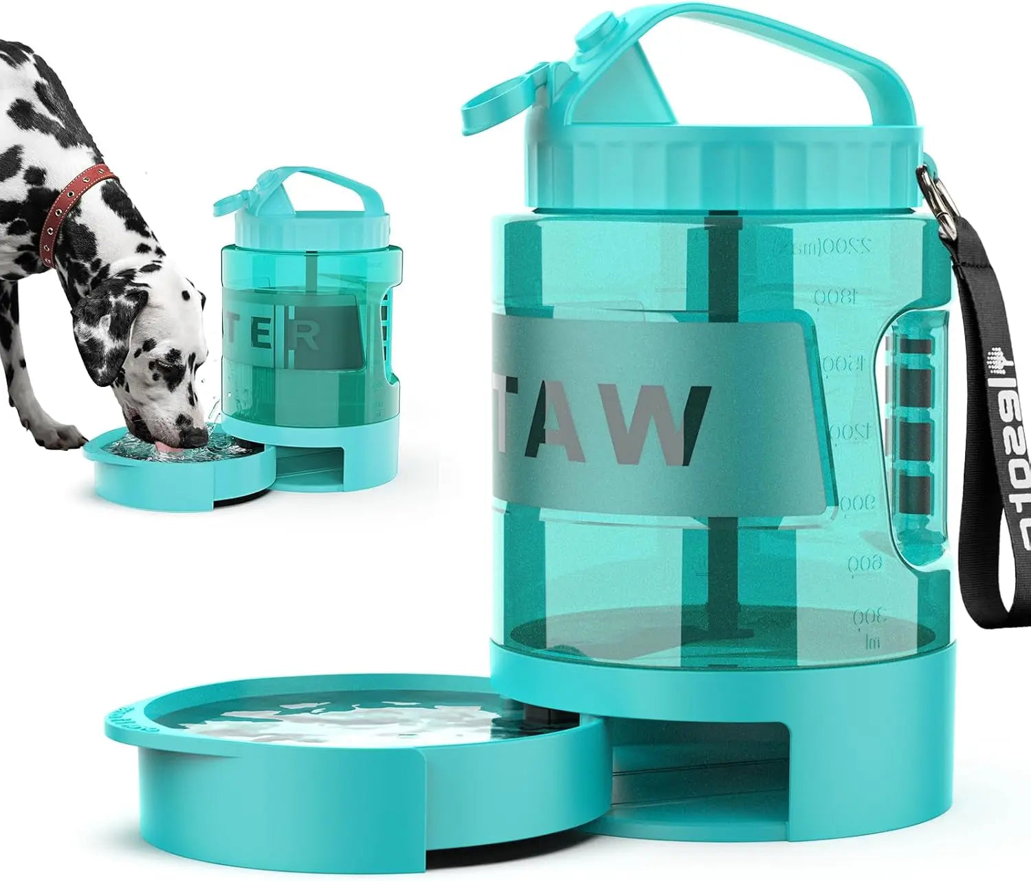 Portable Dog Travel Water Bottle Leak Proof Bowl for Hiking Large Dogs