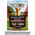 VICTOR Sensitive Skin & Stomach Salmon Meal & Brown Rice 26/14 Dog Food- 30lbs