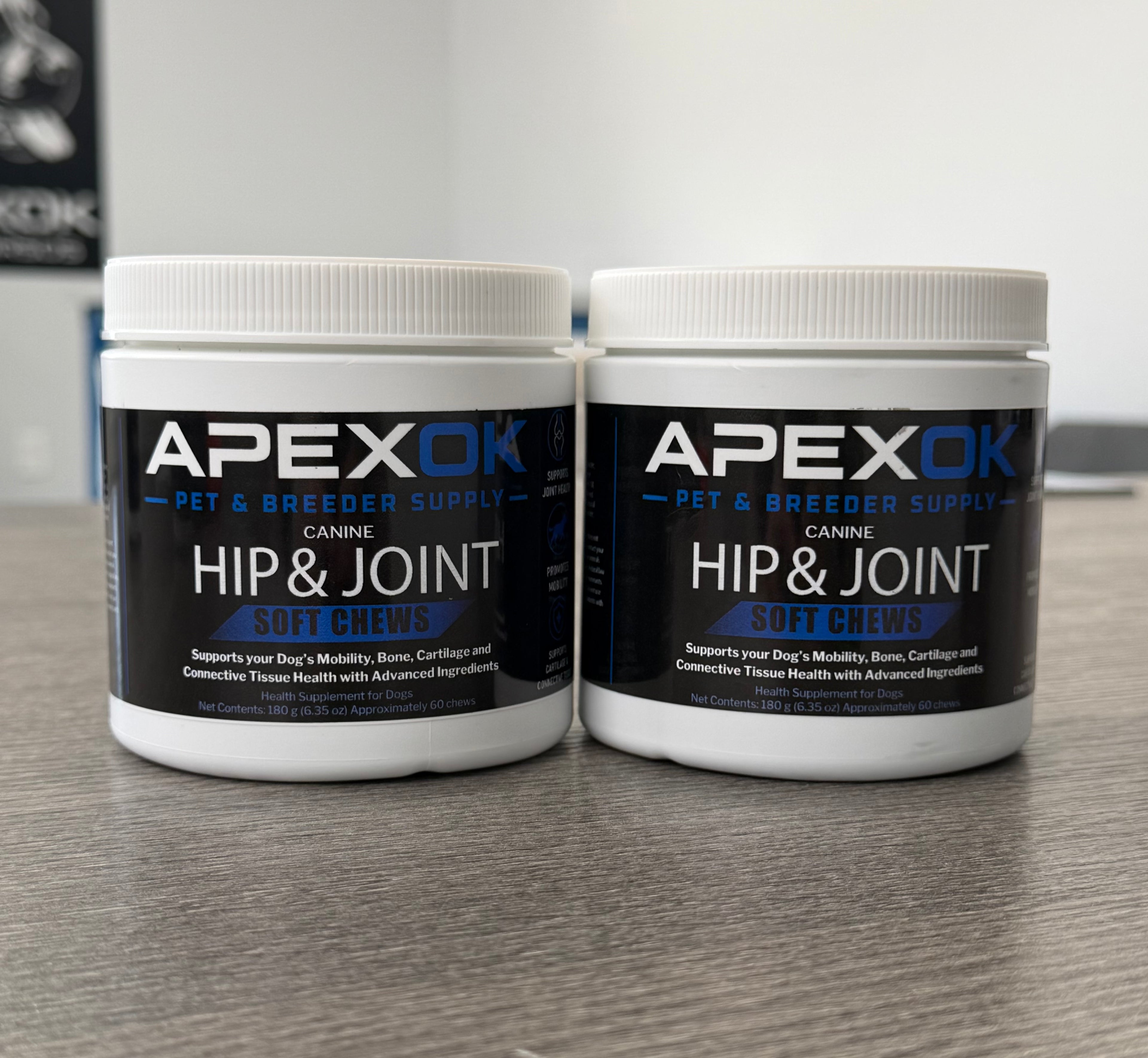 APEXOK Hip & Joint Supplement- 120 Soft Chews (2 Pack)