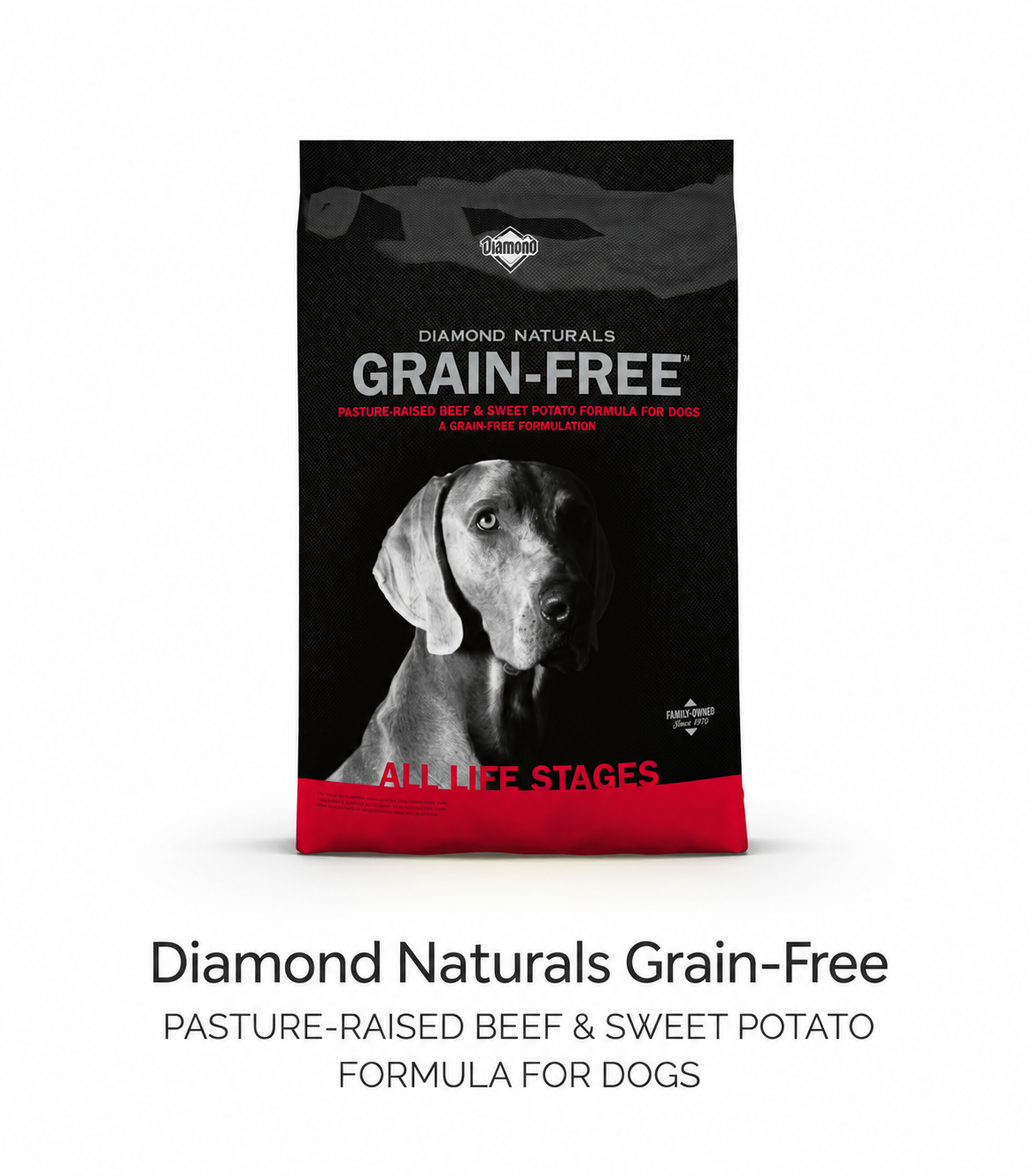 Diamond Naturals Grain-Free Beef & Sweet Potato 24/14- 28lbs