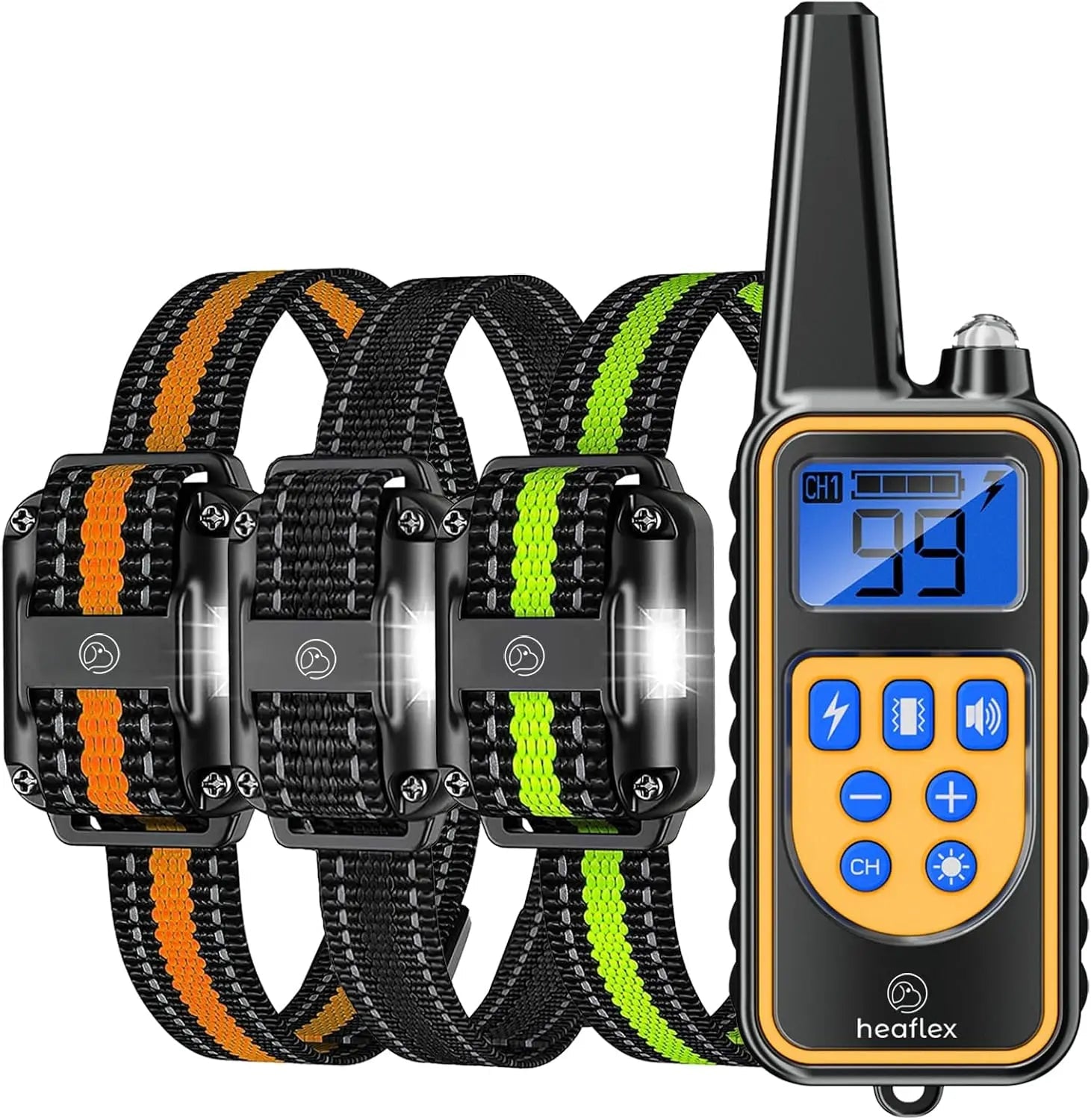 Remote Dog Training Collars –Waterproof Rechargeable 1640ft Range, 3 Dog System