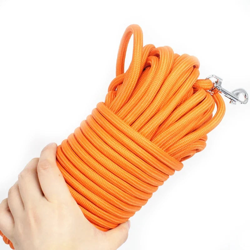 5M/10M/15M Heavy Duty Nylon Dog Leash - Ideal for Recall & Agility Training Tailored, Suitable for Medium to Large Dogs