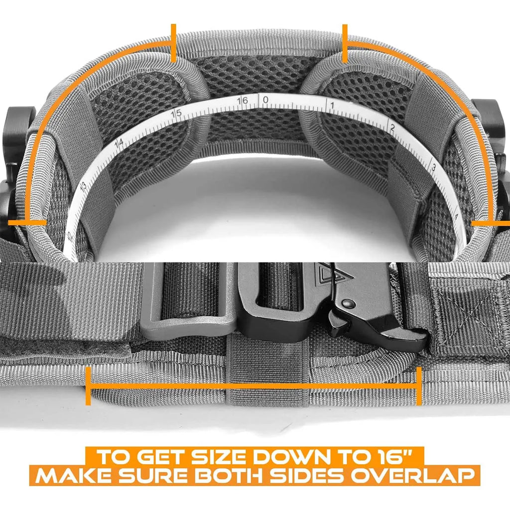 Military-Grade Tactical Dog Collar with Handle Heavy Duty Collar for Medium and Large Dogs Provides Ultimate Control