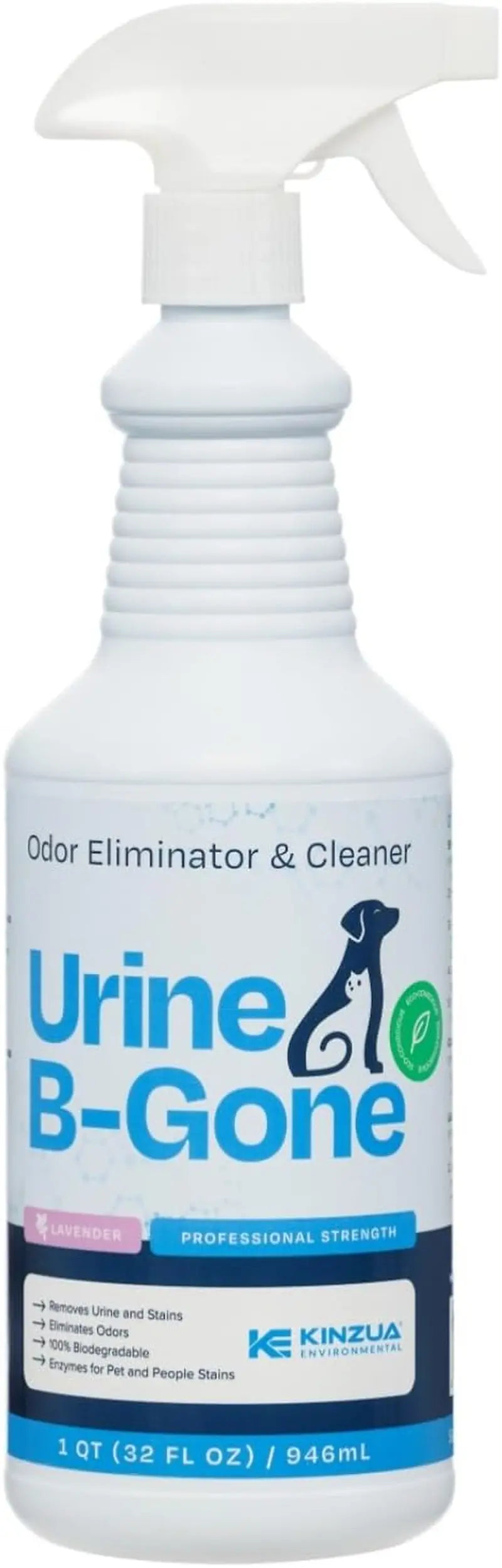 Urine B-Gone Enzyme Pet Odor Eliminator & Stain Remover – Lavender/Citrus Scent