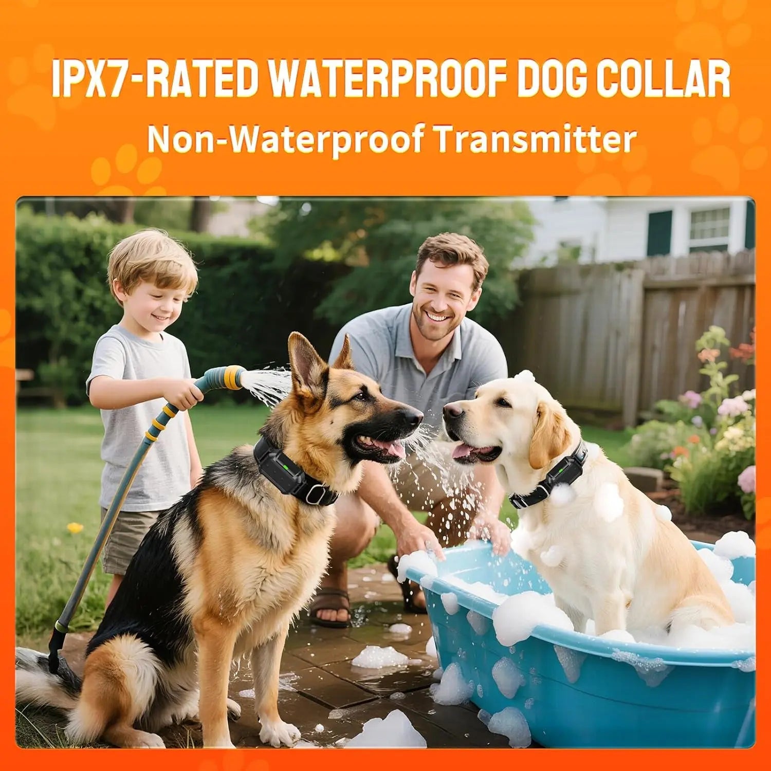 Wireless Dog Fence Radar 3in1 Training No Go Zone Waterproof Collar up to 1 acre
