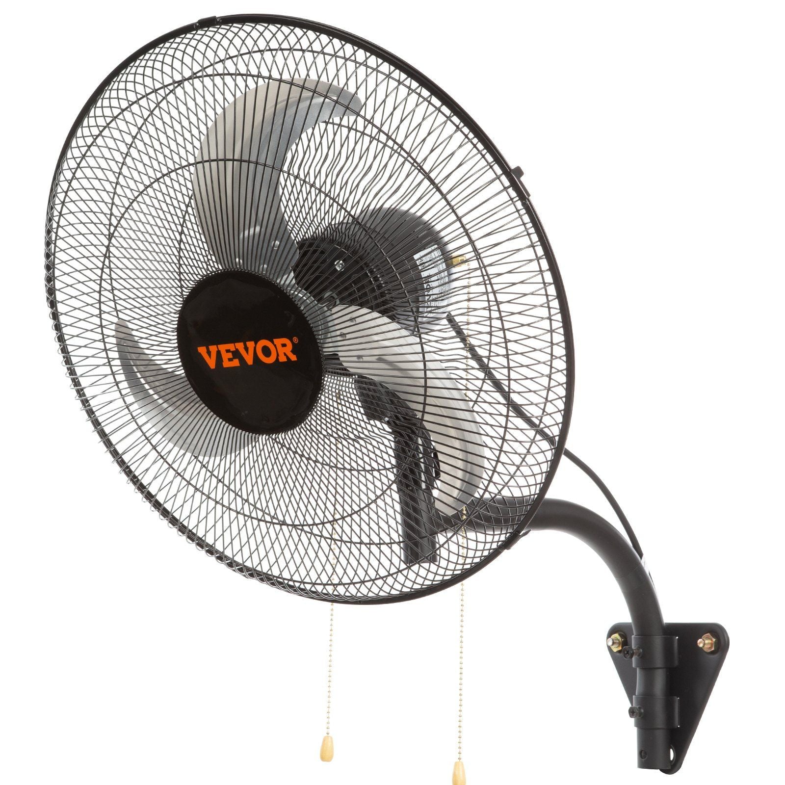 Wall Mount Fan, 20 Inch, 3-speed High Velocity Max. 4650 CFM Oscillating Industrial Wall Fan