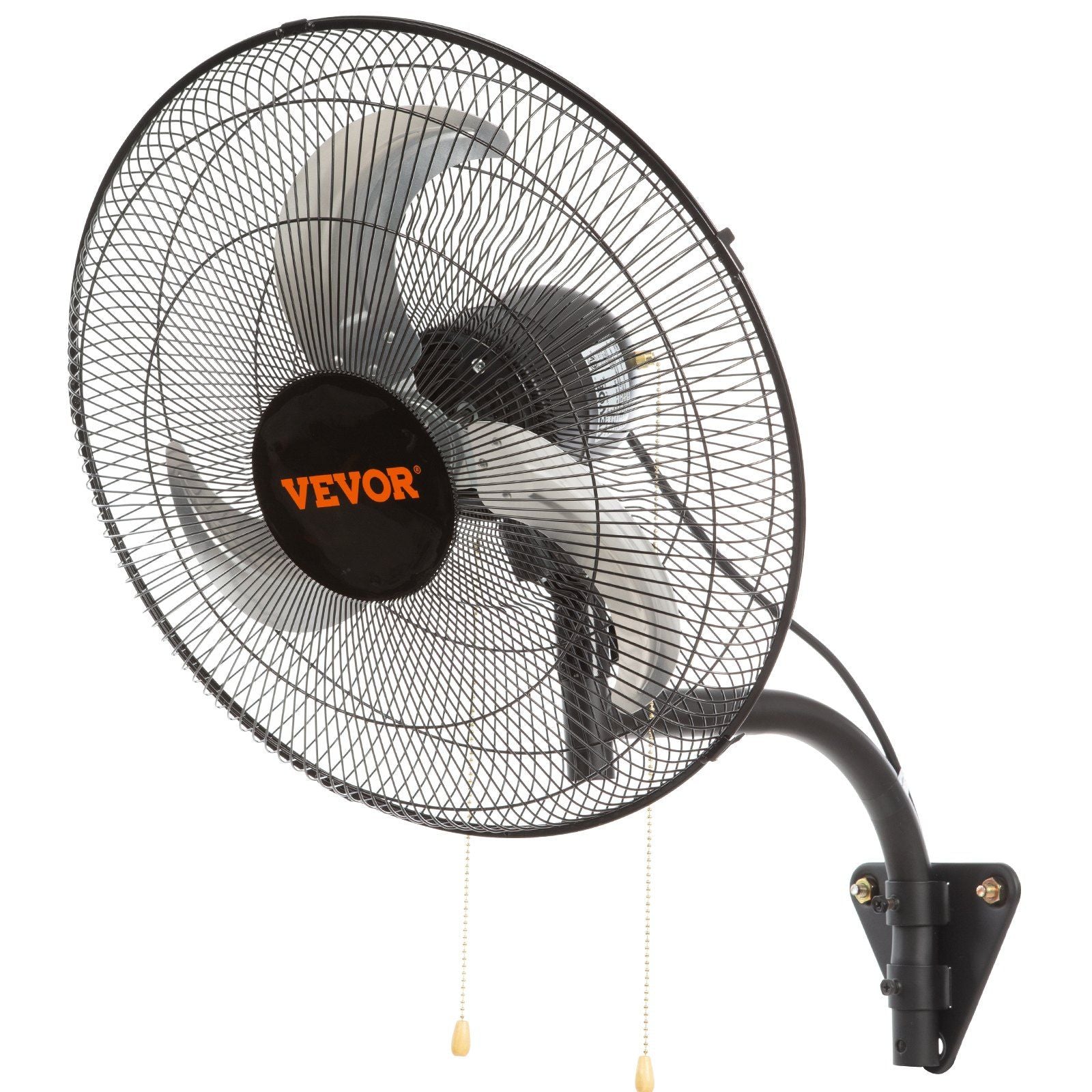 Wall Mount Fan, 18 Inch, 3-speed High Velocity Max. 4000 CFM Oscillating Industrial Wall Fan