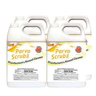 ParvoScrub II – EPA-Registered Super Concentrate Disinfectant for Kennels & Veterinary Use (1 Gal)