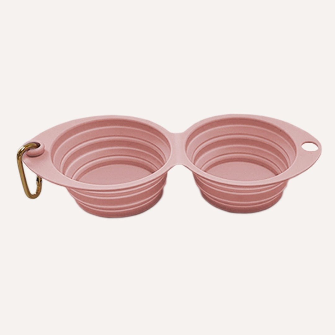 Tilley + Me Collapsible Double Pet Bowl – Lightweight & Portable for Travel