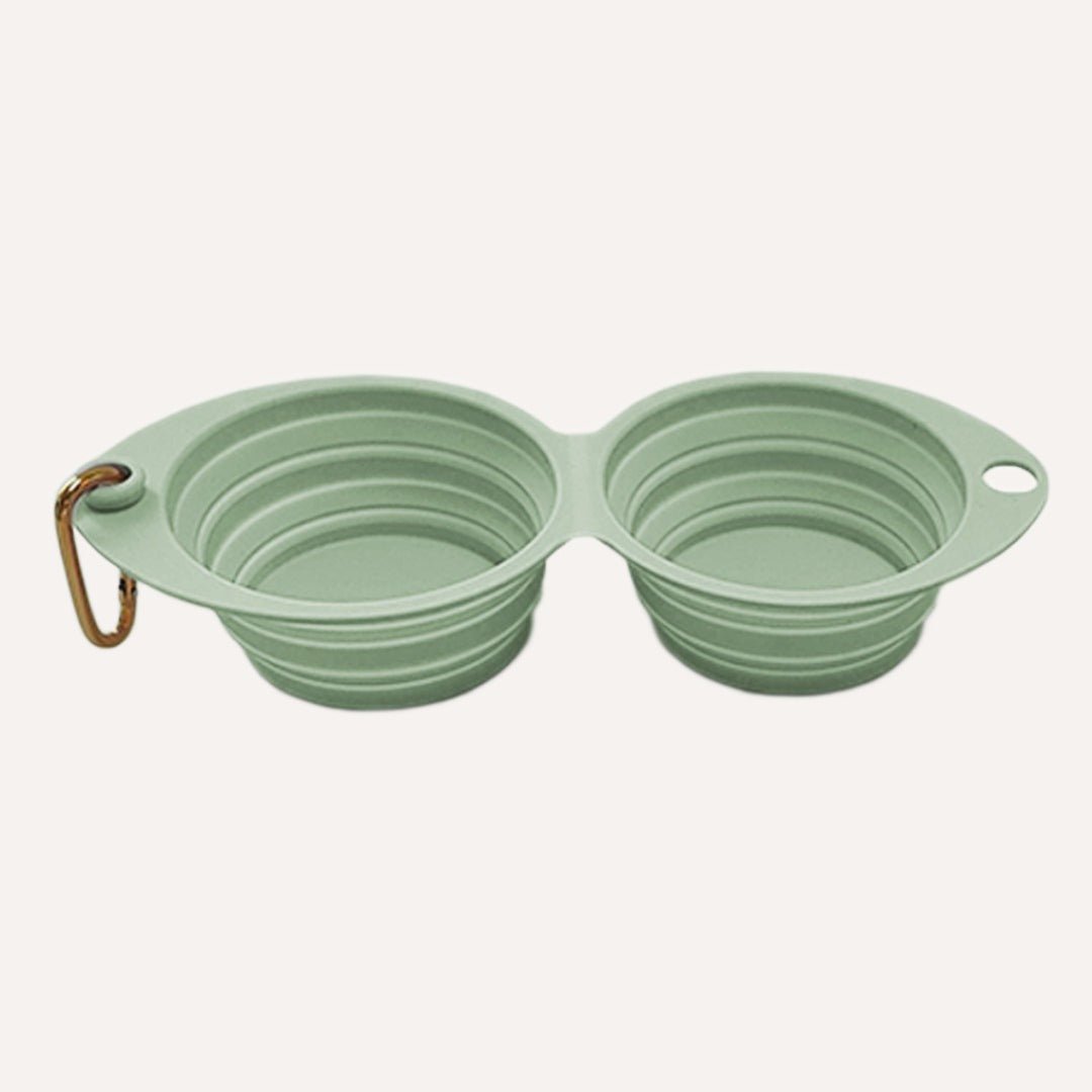 Tilley + Me Collapsible Double Pet Bowl – Lightweight & Portable for Travel
